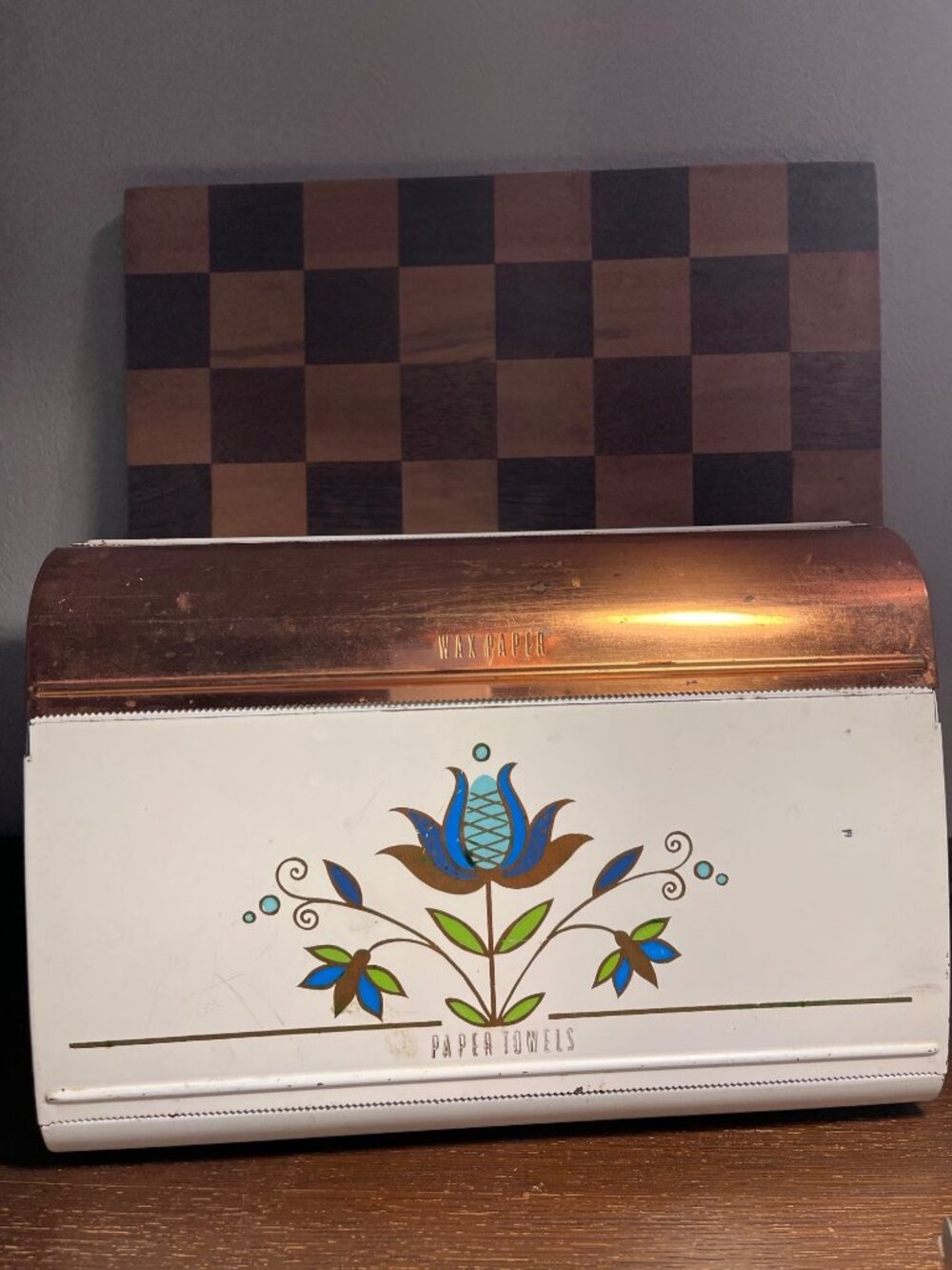 Vintage Ransburg Metal Wax Paper Paper Towel Holder A700